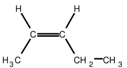 Formule développée du (Z)-pent-2-ène