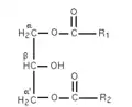 Fig 3 : α,α'-diglycéride.