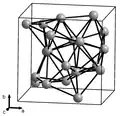 Structure cristalline du β-Mn.