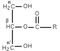Fig 1 : β-monoglycéride.