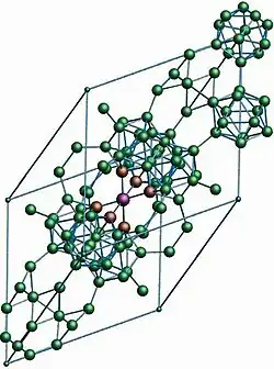 Représentation d'une maille de la forme β-R.