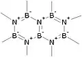 Structure de Lewis du  nitrure de bore de type graphite