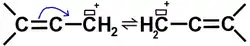 Formes mésomères du carbocation
