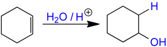 Hydratation d'un alcène