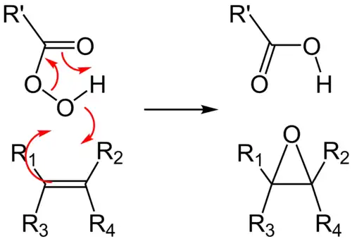 Synthèse d'un époxyde par addition d'un peracide
