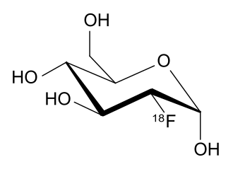 Molécule de 18F-FDG.