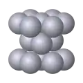 Hexagonale compacte.