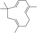 L'humulène, sesquiterpène monocyclique.