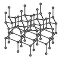 Structure cristalline de la lonsdaléite.