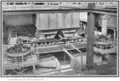 Fours de MacDougal, pour le grillage de chalcopyrite à l'usine de Washoe de l'Anaconda Copper en 1920.