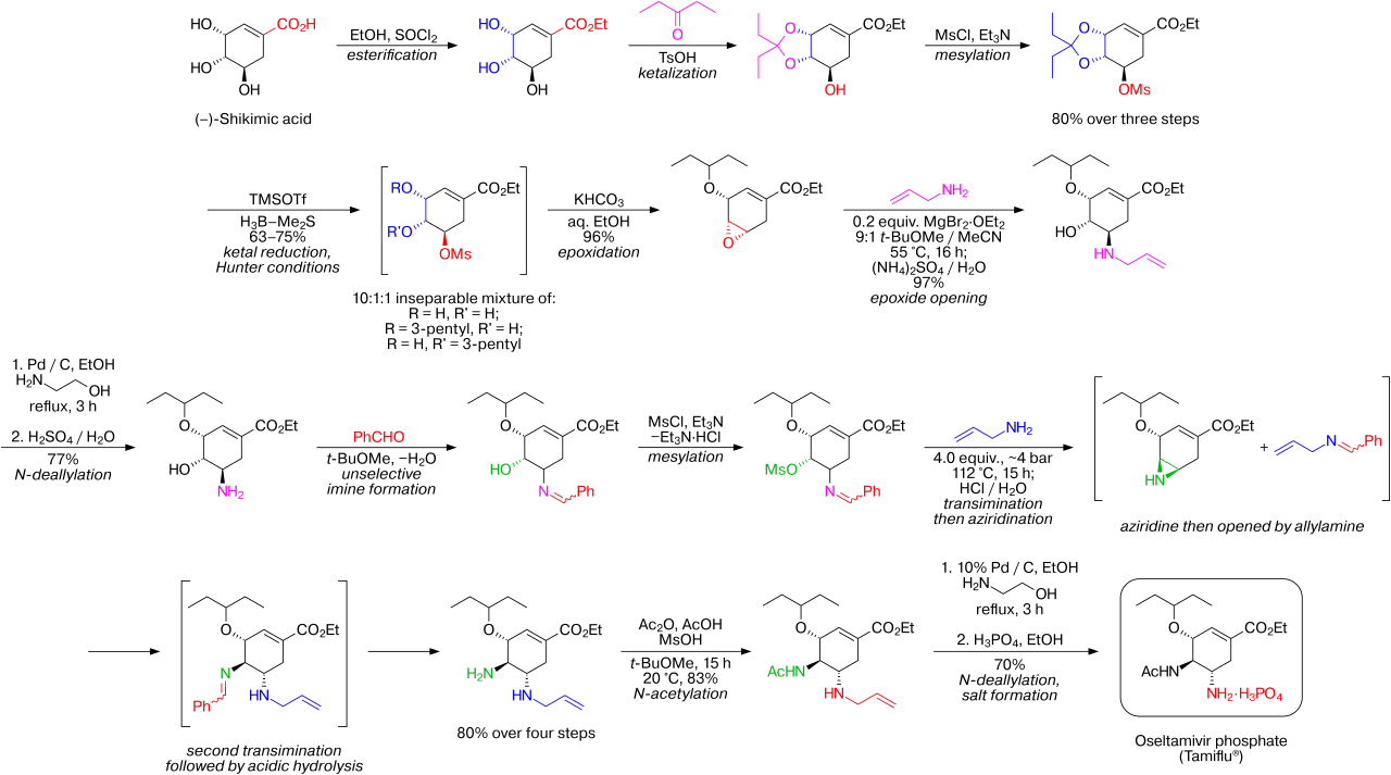 synthèse du Tamiflu
