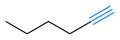 L'hex-1-yne a une triple liaison terminale.