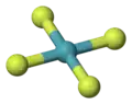 Structure du tétrafluorure de xénon.