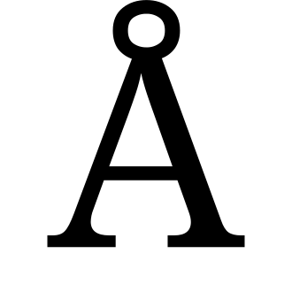 Symbole de l'ångström en Unicode.