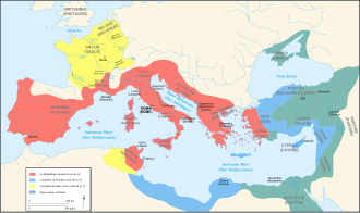 Conquêtes de la fin de la République romaine.