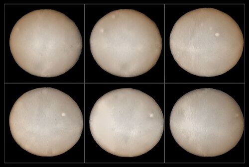 Images de (1) Cérès (D ~ 950 km) / VLT, 2015.