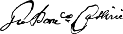 signature de Jean-Dominique CassiniGiovanni Domenico Cassini