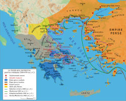 Le monde grec égéen pendant les guerres médiques (v. 500-479 av. J.-C.)