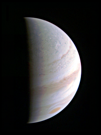 Pôle nord de Jupiter.