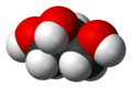 Formule en 3 dimension du glycérol.