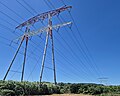 Pylônes de type Trianon 400 kV 4 ternes.