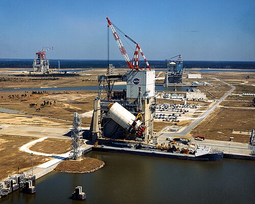 Bancs d'essai des étages S1 et S2, au Stennis Space Center (1967).
