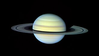 Saturne et ses anneaux.