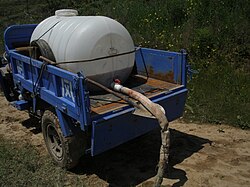 Urine d'écoliers de Tianshui, province de Gansu (Chine), pour fertiliser des pommiers.