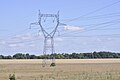 Pylône de type Chat 400 kV 2 ternes.