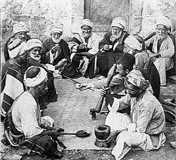 Café en Palestine (vers 1900).