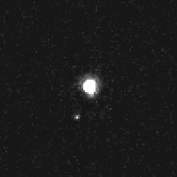 Image de (762) Pulcova, l'un des 100 plus grands astéroïdes de la ceinture principale (D ~ 137 km) / Hubble, 2005.