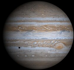 Jupiter photographiée par la sonde Cassini.