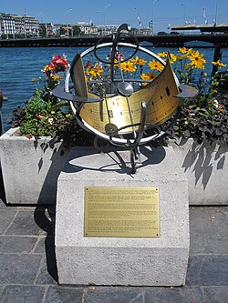 Cadran solaire à Genève (Suisse).