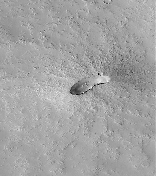 Petit volcan dans le quadrangle de Phoenicis Lacus. L'image couvre une distance de 1,9 km.