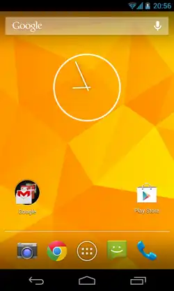 Capture d'écran d’Nexus 4 avec Android 4.2