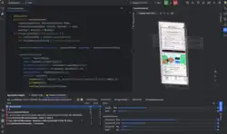 Description de l'image Android Studio Giraffe (2022.3.1) screenshot.png.