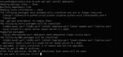 Description de l'image Apt-get install mediawiki.png.