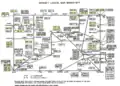 Carte du réseau ARPANET en 1977, illustrant l'importante représentation des PDP-10 et clones