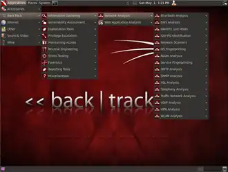 BackTrack 5.0.
