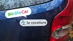 Description de l'image Blablacar nalepka FR.JPG.