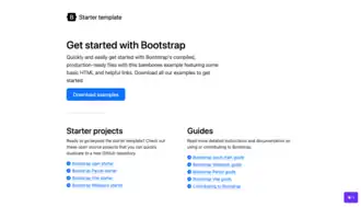 Exemple de page web utilisant Bootstrap visualisé avec Firefox