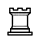Tour blanche sur case noire e3