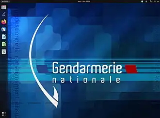 Capture d'écran du bureau de GendBuntu 22.04.