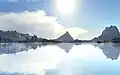Un lac créé et rendu avec Terragen