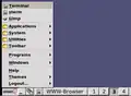 Le menu démarrage IceWM ressemble à celui de Windows 95.