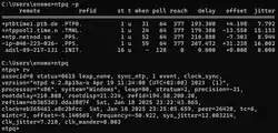 Description de l'image Ntpq on Windows 11 screenshot.webp.