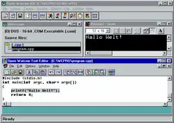 Description de l'image Open Watcom IDE.png.