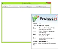 Description de l'image Project64 screenshot july 2014.png.