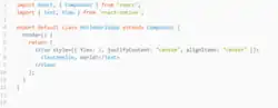 Description de l'image ReactNativeHelloWorld.png.
