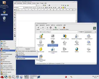 Bureau de Red Hat Linux 9.